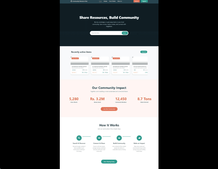 Community Resource Hub