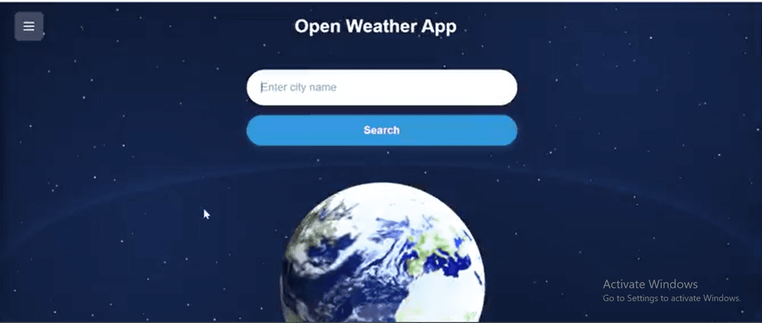 Open Weather App